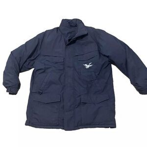 TRIPLE F.A.T. Goose Jacket Mens L Vintage Black Down Puffer Coat Gorp Streetwear